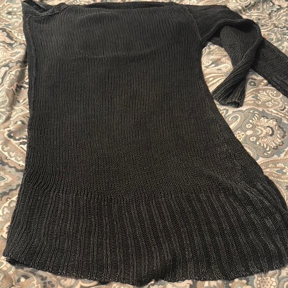 Free People Black oversized Knit Cardigan - Picture 4 of 4